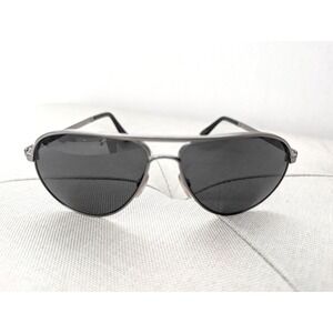 Tom Ford Charles TF144 Polarized Aviator Sunglasses Gunmetal Grey Made in Italy